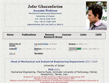 Tablet Screenshot of ghazanfarian.ir